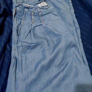 Denim Blue Straight Leg Pant