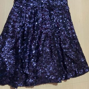 Forever 21 Exclusive Sequin Navy Blue Dress Women'