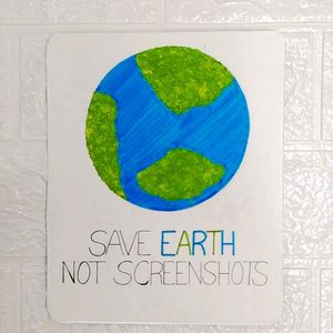 Handmade Save Earth 🌍 Card