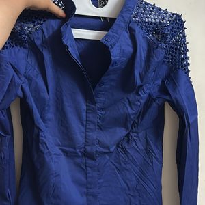 Blue Stylish Party/ Formal Shirt