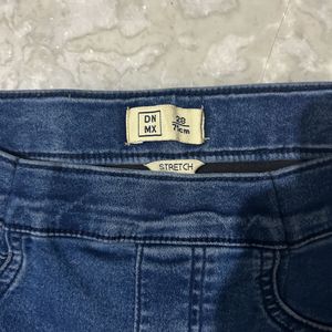 Blue Slim Fit Straight Jeans