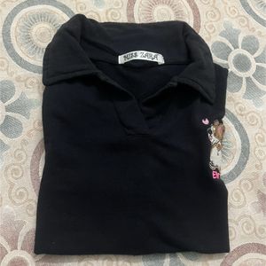 Black Polo Top