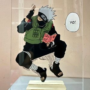 Kakashi Glass Painting