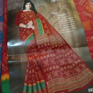 Pure Cotton Bandhani Saree