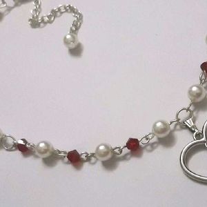 Elegant Cherry Pearl Necklace