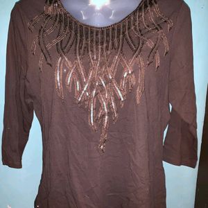 Beautiful Top for women/girls Brown color