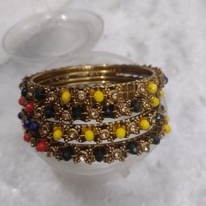 Multicolor Fancy Bangles (Kadhe)