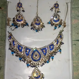 Blue Colour Jewellery Set