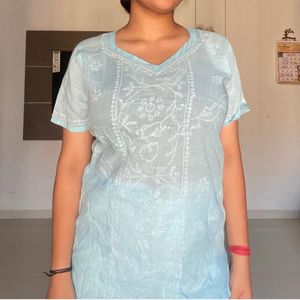 Thread Work Short Kurti