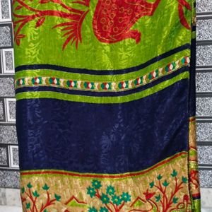 Green Colour Silk Saree