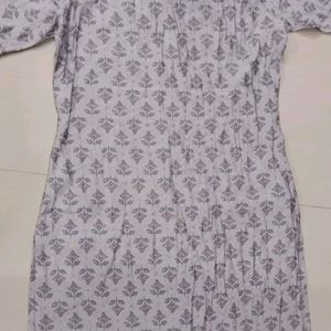 Poly cotton Grey kurti