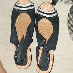 Grab At Your Price Black Wedges