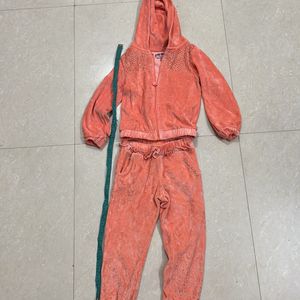 Kids Co Ord Set Velvet For 5-6 Year Old