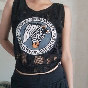 Net Crop Top For Fashionistas