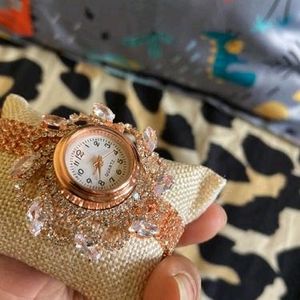 Royal Rosegold Diamond Party Watch