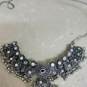 Oxidised Set With Maangtika