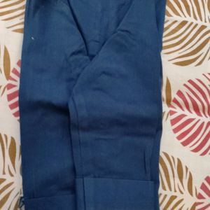 New Blue 3/4 th Sleeves Kurta