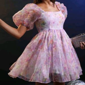 Women Skater Multicolor Dress