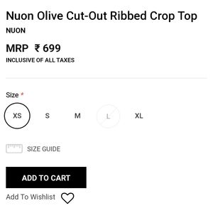 Nuon Olive Cut-out Ribbed Top