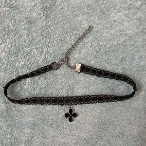 Black Choker With Pendant