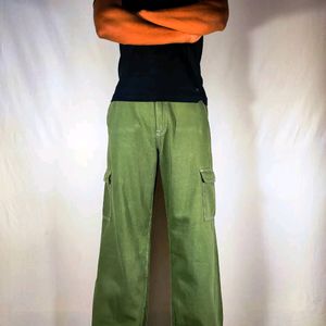 Olive - BAGGY CARGOES