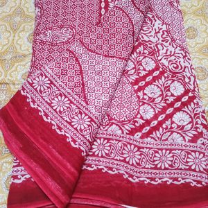 Free Pure Cotton Saree