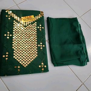 "GREEN" Full Worked Unstitched Suits