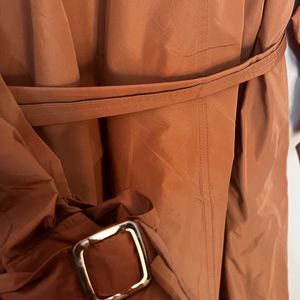 Korean Light Weight Long Peach Coat