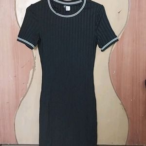 M Size Body cone Black Dress