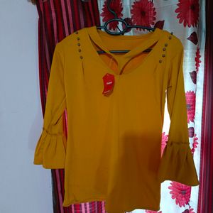 Mustard Full Sleeve Top