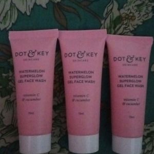 3 Dot & Key Watermelon Superglow Gel Face Wash