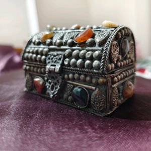 Antique Precious Stones Jewellery Box