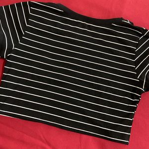 Black Striped Top