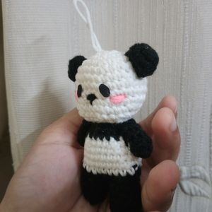 Crochet Panda Keychain 💗🐼