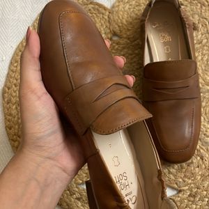 Brown loafers