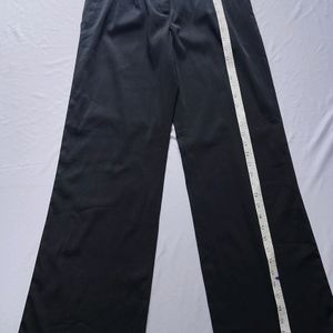 Black High Waist Flared Pant For Women