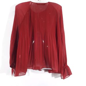 Red Casual Top (Women's)