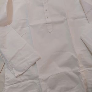 White Cotton Kurta Unisex