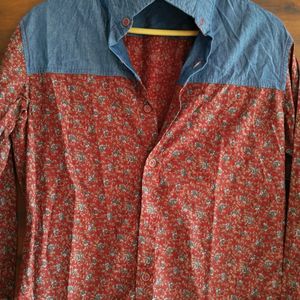 UCB Printed Cotton Full Sleeve Shirt