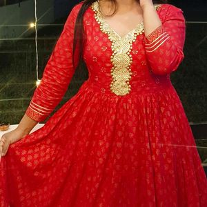 Beautiful Full Anarkali Kurti Gown Dress..