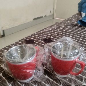 Coffe Tea Cup Set Of W