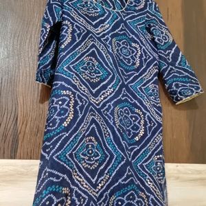 PRINTED BLUE KURTA 💙