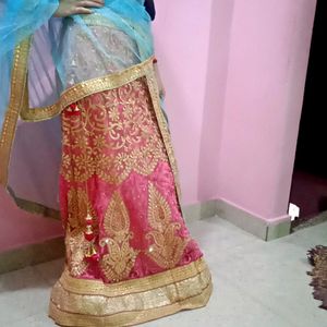 Pink Lahenga With Chunni , Blouse