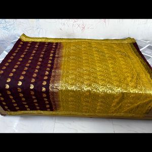 Silk cotton Fancy Saree Without Blouse 01