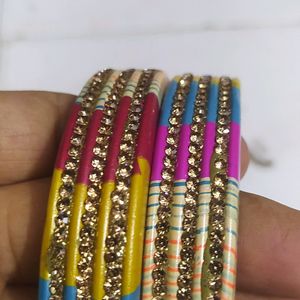 New Lac Lehriya Pattern Bangle