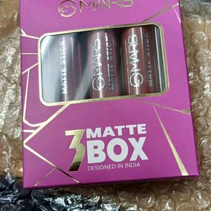 Untouched Full Sealed Pack MARS LIPSTICKS Set Of 3