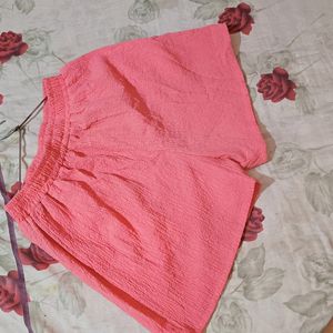 Woman Co-ord Set Shirt With Shorts