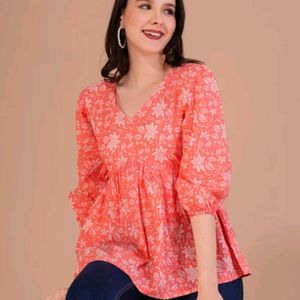 Orange Short Kurti