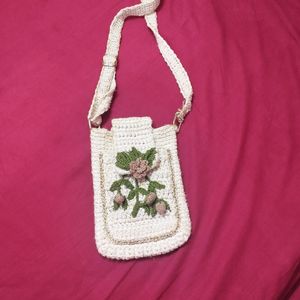 450 Sale...Mini Sling Bag. Crocheted