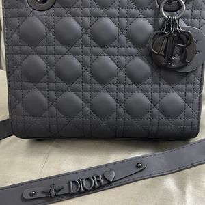 Dior Lady Matte Black Bag